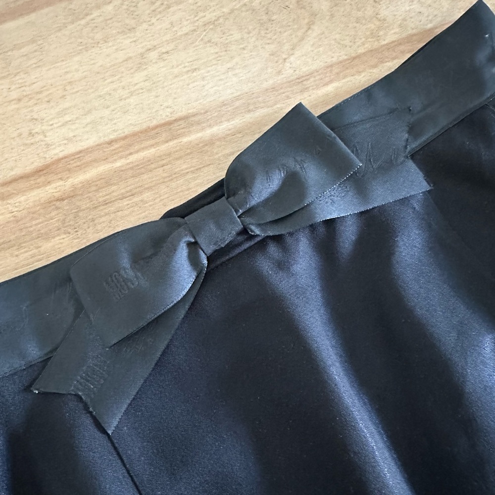 Vintage Moschino! Black pencil skirt with side ribbon and bow - size 4/6 - Picture 3 of 15